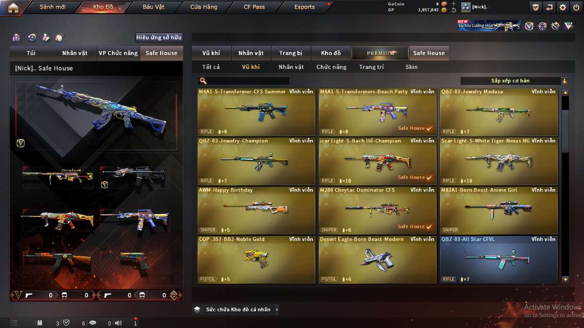 shop acc cf uy tin gia re